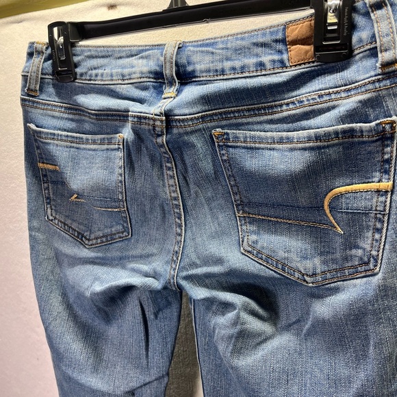 American Eagle Super Stretch Jegging Jeans Womens 6 Blue Denim Comfy 2497 - Picture 9 of 10